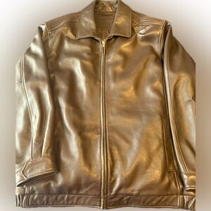 Men's Roundtree & Yorke brown Leather Bomber